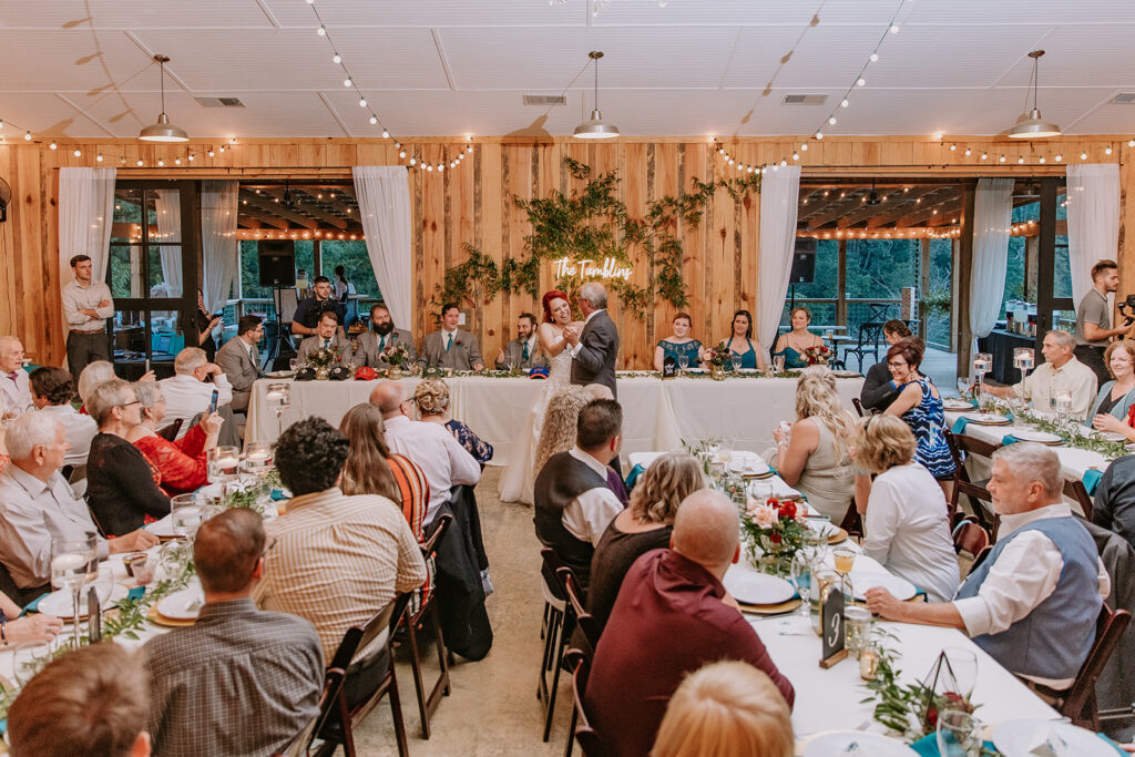 Colorful North Georgia barn wedding