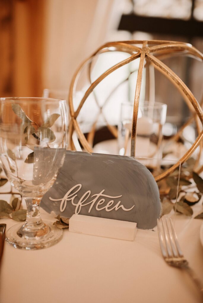 North Georgia wedding table decor