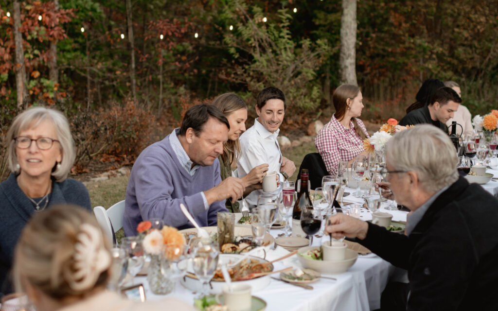 Fall engagement party at North Georgia farm