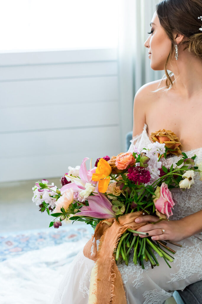 Local wedding flowers at North Georgia wedding venue